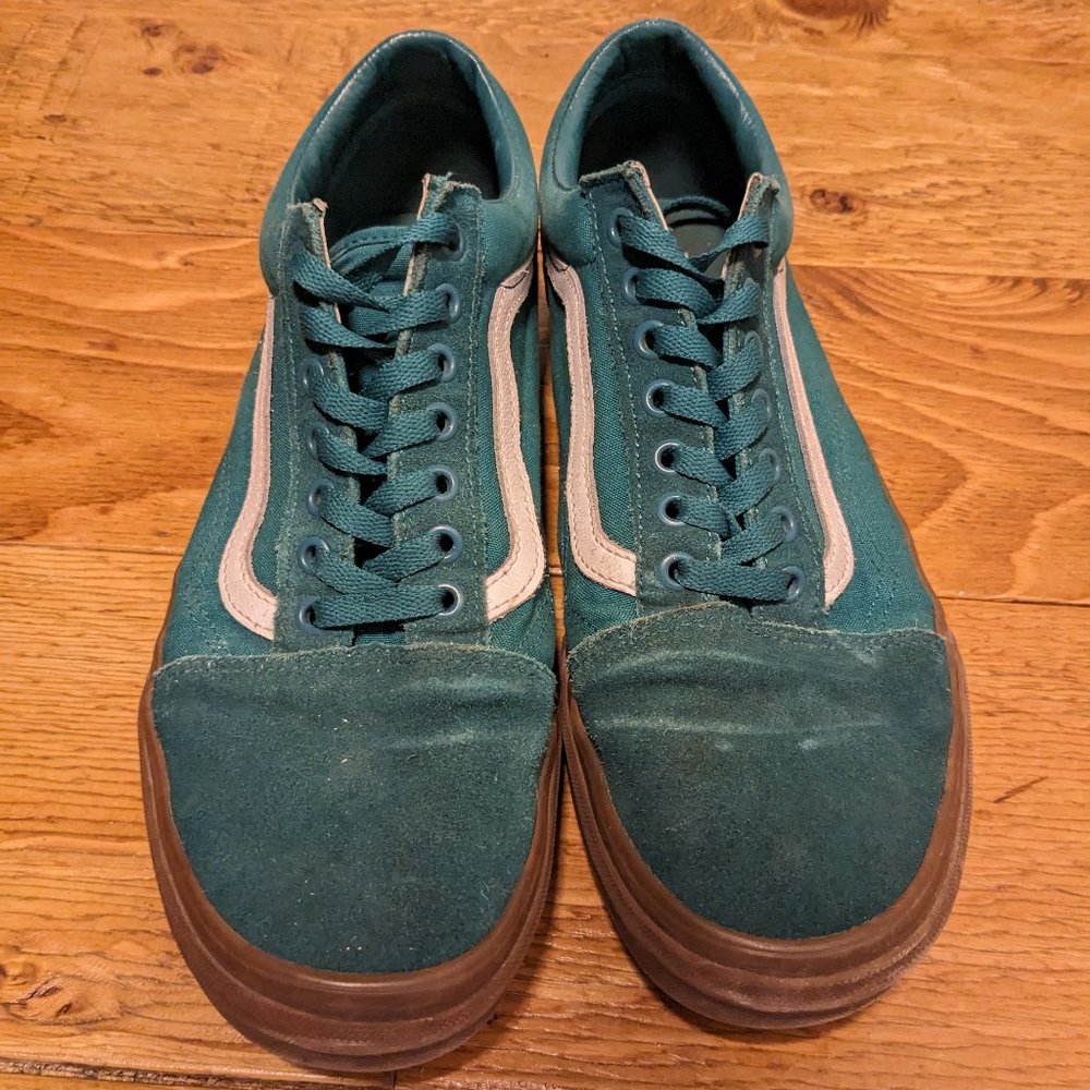 Vans Old Skool Quetzal Green/Gum Mens Lightly Used